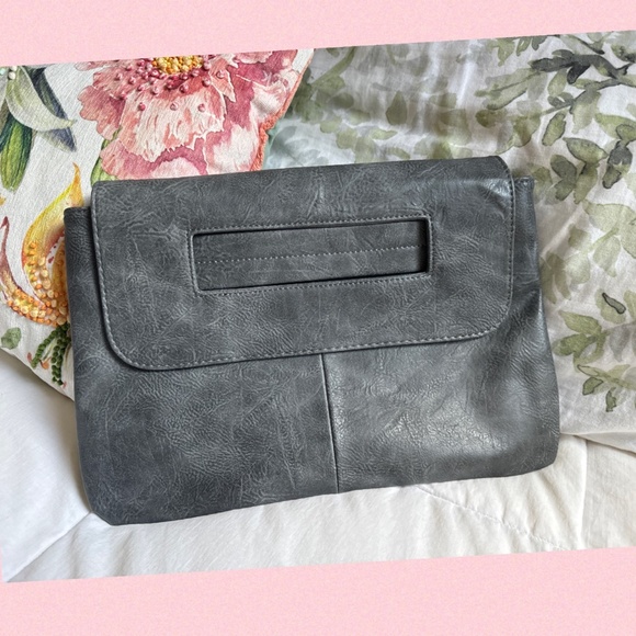 NEW Gray Vegan Leather Wristlet Clutch – Spacious & Stylish | $90 - Picture 10 of 10